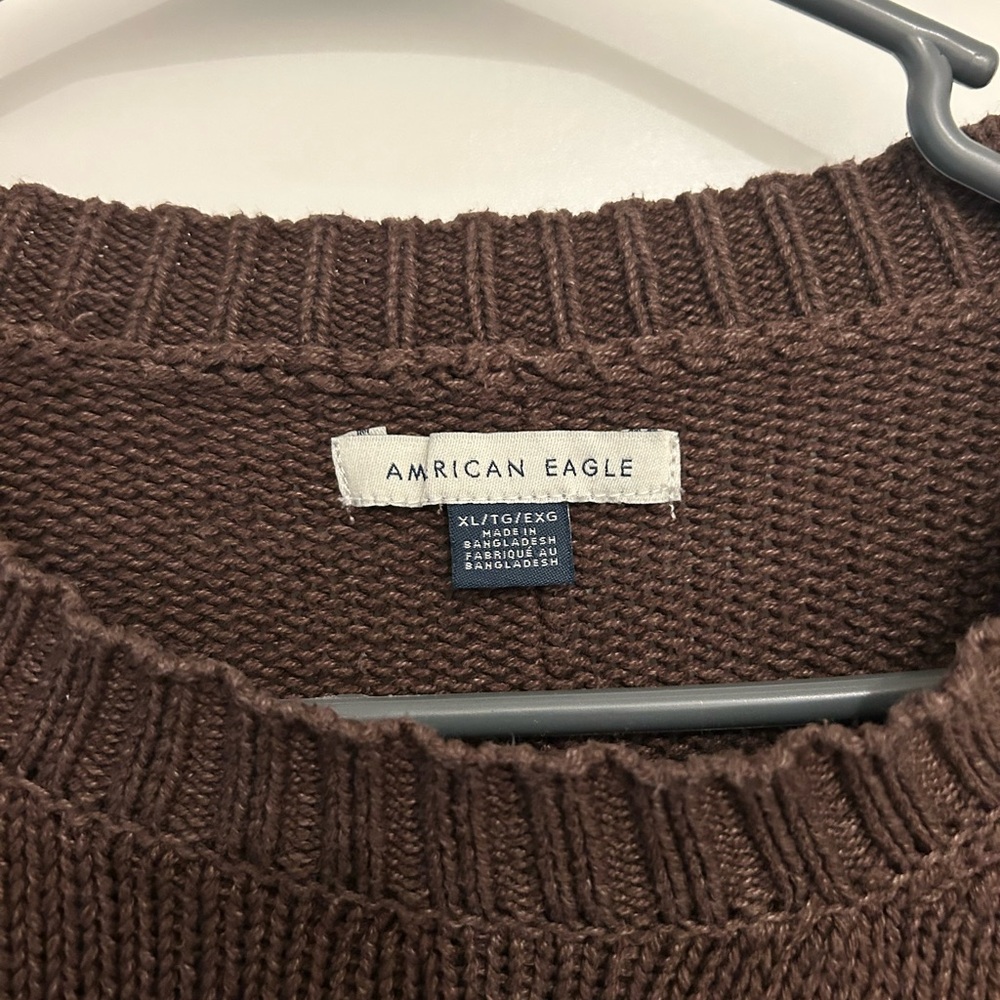 American Eagle Outfitters Brown Crewneck Sweater - Picture 2 of 4